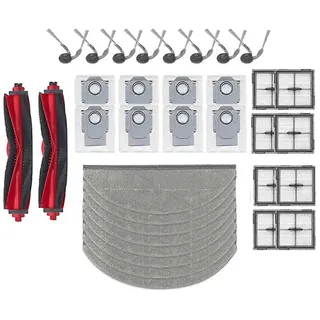 Ersatzteile Für Roborock Q10 X5/ Q10 X5+/q10p/q10p+/q10 Pf/q10 Pf+/q8+/ Q8 Max Pro/plus: Hauptseitenbürstenfilter Und Reinigungsbeutel.