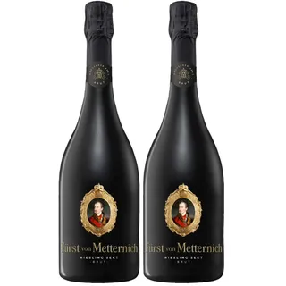 Fürst von Metternich Riesling Sekt Brut (1 x 0,75 l) (Packung mit 2)