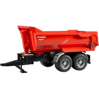 Bruder 02225 - Krampe Tandem-Halfpipe-Kippanhänger 1:16