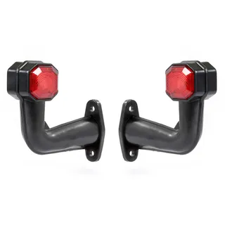 Wiltec 2X 6 LED Seitenleuchte 12V Positionsleuchte für Anhänger Begrenzungsleuchte für LKW