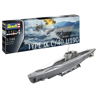 REVELL Modellbausatz German Submarine Type IX C/40 (U190)