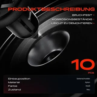 10x Frankberg Befestigungsclips Seitenschweller 5481FB0046543