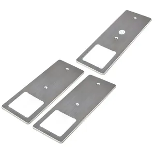 Kalb Material Für Möbel kalb LED Unterbauleuchten mit Schalter Dimmbar Edelstahl gebürstet Küchenleuchte 3er Set Neutralweiß