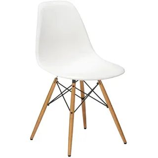 Vitra Stuhl Eames Plastic Side Chair DSW 83x46.5x55 cm, Gestell: Ahorn, Designer Charles & Ray Eames