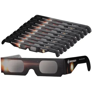 BRESSER Teleskop Sonnenfinsternis-Brille Design-B (250 Stück) schwarz