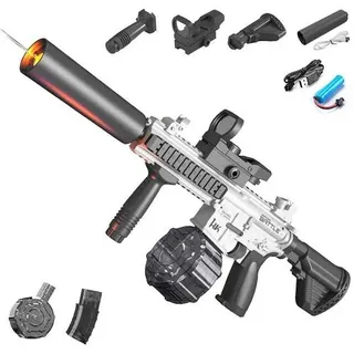 Wasserpistole elektrisch Erwachsene Kinder Pool Schwarz Leuchtend