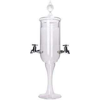Absinth Fontäne Petite von ALANDIA | Mundgeblasenes Glas (kein Pressglas) | 2 Hähne | Inkl. Trinkanleitung
