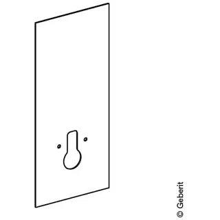 Geberit Frontverkleidung Monolith Wand-WC-Modul 114cm Glas schwarz
