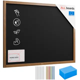 ALLboards Kreidetafel mit Holzrahmen 120x90cm,
