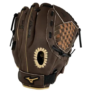 Mizuno GPP1100Y3 Prospect Series PowerClose Baseballhandschuhe, 27,9 cm, Linke Hand, braunes Tartan-Flex-Netz