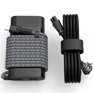 Schlankes 65W USB C mit USB AC Ladegerät für HP Spectre x360 x2 HP Elite x2 HP Elitebook x360 840 850 HP Envy x360 HP ProBook 450 HP Split x2 HP Chromebook x360 11 Laptop Netzadapterkabel