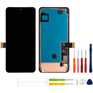 swark Brandneu 6.7" OLED Display Kompatibel mit Google Pixel 8 Pro GC3VE, G1MNW (Schwarz Ohne Rahmen) (mit Fingerprint) LCD Display Touchscreen Digitizer + Werkzeugsatz