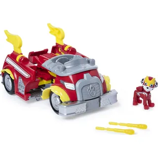 PAW PATROL 6053686 Mighty Pups Super Paws - Marshalls verwandlungsfähiges Powered Up Fahrzeug mit Figur