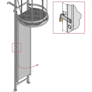 Hymer Aufstiegsperre mit Deckel, abschließbar