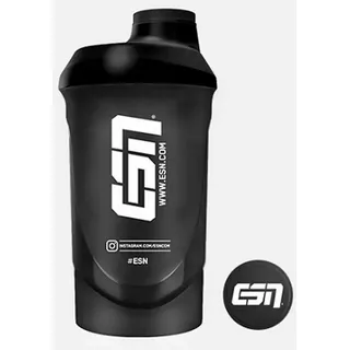 ESN Shaker 600 ml schwarz transparent mit Sieb