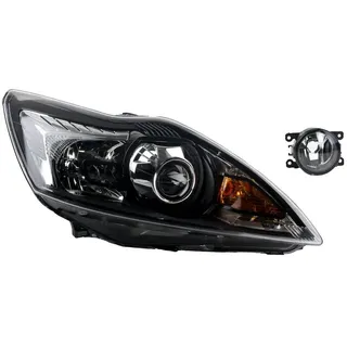 Scheinwerfer passend für Ford Focus 05 02/2008-01/2011 D1S H1 Re. + Nebel. 1521208 1574937 1744967 1679606 8M5113005CA 8M5113005CB 8M5113 Johns