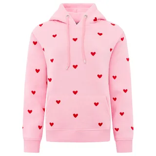 Zwillingsherz Hoodie Hearts Pink LXL