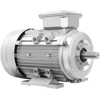 Elektromotor aus Aluminium 1.1KW, Asynchronmotor Drehstrommotor Elektromotor 1405r/min, Dreiphasen-Motor Industriemotor, Schaftdurchmesser 19mm, IP55
