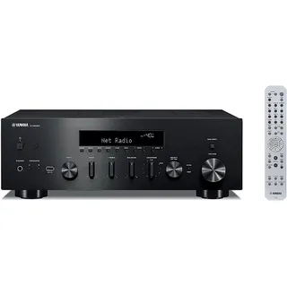 Yamaha R-N600A Stereo Netzwerk Receiver (2-Kanal Verstärker mit A/B Schaltung Kanäle, Schwarz)