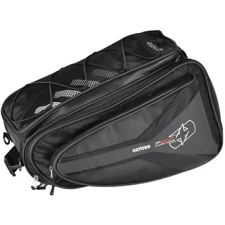 Oxford P60R Motorrad Satteltasche, (Black,60 ltr.)