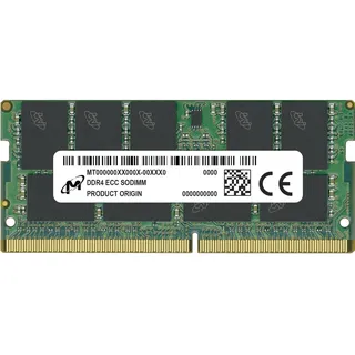 Crucial Micron 16GB DDR4-3200 ECC SODIMM 1Rx8 CL22