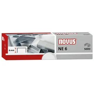 Novus Heftklammern NE 6 5000 Stück Silber