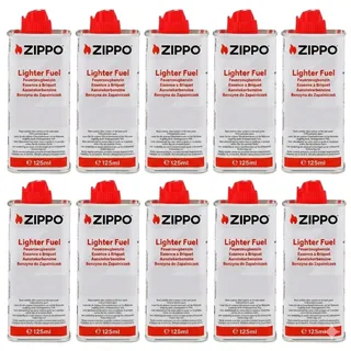 Zippo Feuerzeugbenzin Nachfüll-Flasche, 125 ml (10er-Pack)