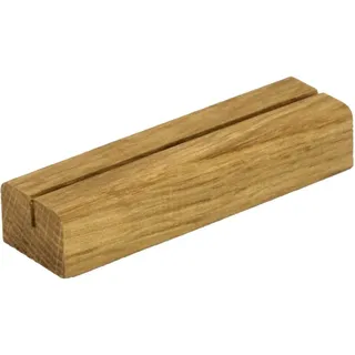 Fotohalter/Bilderhalter/Kartenhalter- Massivholz - Diverse Holzarten - Stückzahl wählbar (Eiche, 1 Stück)