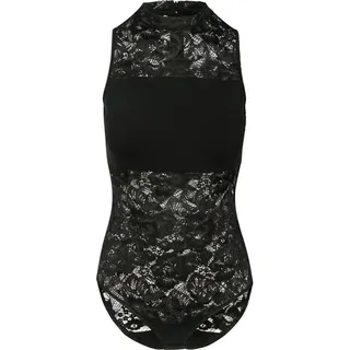 URBAN CLASSICS Ladies Laces Body - Schwarz