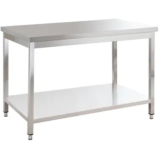 GastroHero Edelstahl Arbeitstisch Basic 10x7 mit Grundboden
