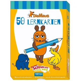 Trötsch Verlag Karteikarten TRÖTSCH Lernkarten Die Maus Schreib und wisch weg