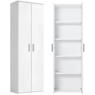 mokebo Schrank in Weiß Der Lange Mehrzweckschrank Allzweckschrank oder Aufbewahrungsschrank