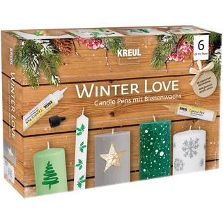 Kreul Candle Pen Winter Love, 6er-Set