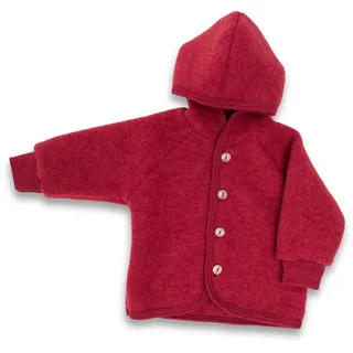 Engel Natur Kinder Fleece Hoodie Jacke, jaspis Melange, EU 86-92 - 86-92