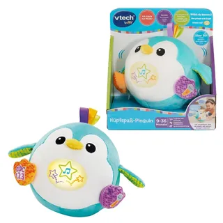 VTech Interaktiver Pinguin – Hüpfen, Singen & Lernen – Spielzeug mit Musik, Buchstaben, Zahlen und Sprachwiederholung für Kinder