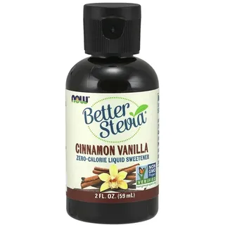NOW Foods Better Stevia Liquid, 59 ml Flasche, French Vanilla