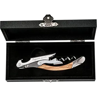 Laguiole Style de Vie Korkenzieher, Flaschenöffner mit Folienschneider, olivenholz