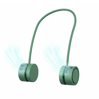 Tragbarer Nackenventilator freihändiger Nackenventilator USB Aufladung blattloser Nackenventilator Hängehalsventilator ergonomischer Nackenlüfter leise Nackenventilator für Büro S