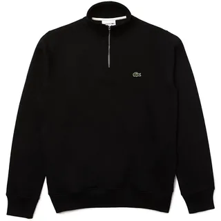 Lacoste Zip-Up High Neck Sweatshirt Schwarz/Blau L