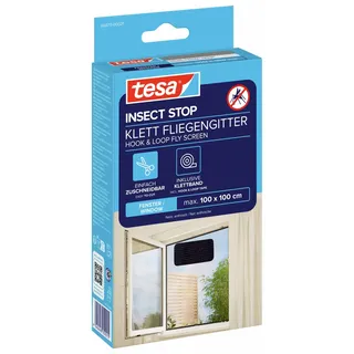 Tesa Fliegengitter Insect Stop Standard 100 x 100 cm Anthrazit