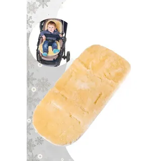 Fellhof Kinderwagen Einlage Lammfell, Beige