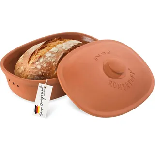 RÖMERTOPF Brottopf aus natürlicher Keramik, ideal für die Aufbewahrung von Brot und Gebäck 30x21cm