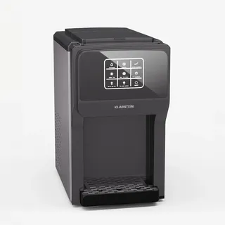 Klarstein ArcticBlend 3in1 Eiswürfelmaschine – 20 kg/24 h, Kugeleis & Crushed Ice, Wasserspender, 6-Liter-Wassertank, Edelstahl, Eiswürfelbereiter, Ice Maker, Dunkelgrau
