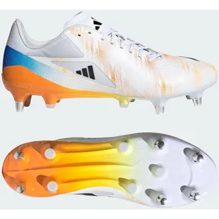 adidas Herren Rugbyschuhe Adizero RS15 Pro SG Rugbyschuh - Cloud White / Core Black / Lucid Tangerine - 40 2/3 in Grau FTWWHT/CBLACK/LUTA