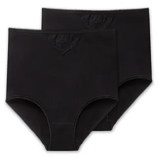 SCHIESSER Slip 2 St. Schwarz 38