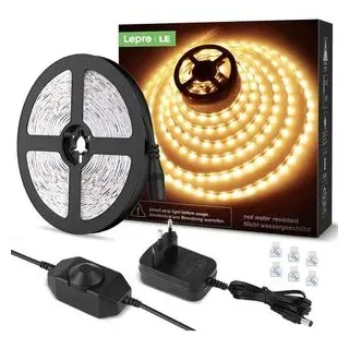 Lepro LED-Streifen 10M 2835 3000K warmweiß