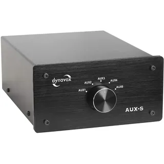 Dynavox AUX-S Cinch-Audio-Switch Schwarz