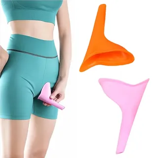 Urinella für Frauen, Pinkelhilfe für frauen, Wasserfestes Urinal für Frauen, Toilette und tragbare Toilette, Wiederverwendbare Urinal Frauen für sicheres Urinieren im Stehen oder Hocken