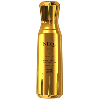 NEQI Hitzeschutzspray Haare bis 230°C – Diamond Glass Styling Spray Glanzspray für Alle Haartypen – Anti Frizz Spray, Feuchtigkeitsschutz, Glass Hair Look, Vegane Haarpflege Damen – 180ml