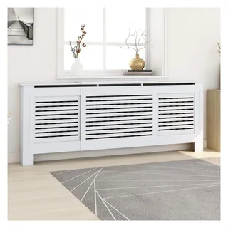 vidaXL MDF Heizkörperverkleidung Weiß 205 cm